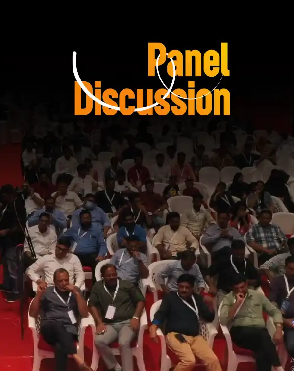 Retail-industry leaders taking part in an expert panel discussion